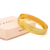 Altın Kaplama Yapak Model İmitasyon Bilezik-BLZ-3107 thumbnail 4