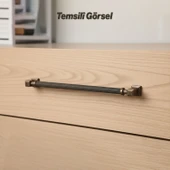 Talas Tırtıklı 256 mm Antik Bakır Metal Kulp Dayanıklı Kulpları Mobilya Çekmece Dolap Kapak Kulpu thumbnail 3