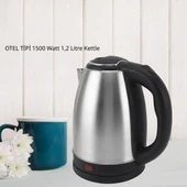 Crown CRW-7105 1,2L Otel Tipi Kettle 1500 Watt thumbnail 1