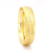 Altın Kaplama Yan Çizgili İmitasyon Bilezik- BLZ-3104 thumbnail 1