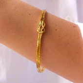 Altın Kaplama İmitasyon Ajda Aşk Düğümü Bilezik- BLZ-3103 thumbnail 5