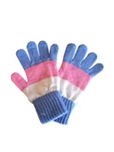 Garson Beden Kız Çocuk Eldiven Mavi Pembe 8-12 Yaş thumbnail 1