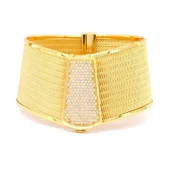 Altın Kaplama Trabzon Hasır Taşlı Set - SET-168 thumbnail 4