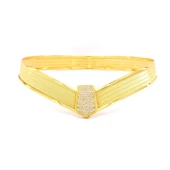 Altın Kaplama Trabzon Hasır Taşlı Set - SET-168 thumbnail 2