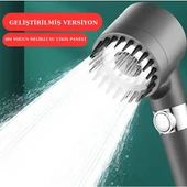 Yeni Nesil Çok Masajlı Fonksiyonlu Ayarlanabilir Arıtmalı Krom Kaplı Duş Başlığı El Duşu (2818) thumbnail 3