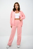 Kadın Bol Paça Fermuarlı Eşofman Takımı 4144-25 - 1
