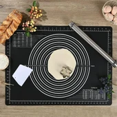 Silikon Çok Amaçlı Geniş Hamur Matı Hamur Açma Matı 40*50 cm (5224) AZ-52242339750 thumbnail 5