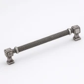 Talas Antik Gümüş 288 mm Metal Tırtıklı Kulp Kulpları Mobilya Çekmece Dolap Kapak Kulpu Dayanıklı thumbnail 5