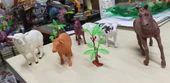 Plastik Çiftlik Hayvanları Oyuncak At Koyun İnek Tay 7 Parça thumbnail 1