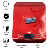 TF 1002 Hassas Ölçümlü Maksimum 5 Kg Kapasiteli Led Ekran Platin Dijital Mutfak Tartısı-Findit thumbnail 4