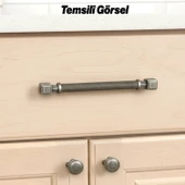 Talas Antik Gümüş Metal Tırtıklı Kulp 320 mm Kulpları Mobilya Çekmece Dolap Kapak Kulpu Dayanıklı thumbnail 2