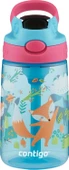 Contigo Çocuk 14 oz AutoSpout Straw Su Şişesi - Mavi Ahududu Yumruk Tilki - 1