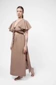 Ateiler Chaputs %100 Pamuk Müslin Niva Bej Elbise One-Size - 3