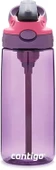Contigo Aubrey Kids Silikon Pipetli ve Dökülmeye Dayanıklı Kapaklı Temizlenebilir Su Şişesi, Bulaşık Makinesinde Yıkanabilir, 590 ml, Patlıcan - 1