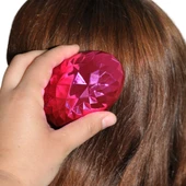 Neon Pembe Düzleştirici Tarak Geniş Aralıklı Her Saç Tipine Uygun Fırçalı Saç Düzleştirici-Findit - 3