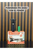 powerdex Pd-6692 15watt Süper Led Profesyonel Şarjlı El Feneri Xhp 90 Led thumbnail 1