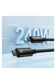 Baseus Tungsten Gold 240W Type-C toType-C 3m Hızlı Şarj & Veri Kablosu thumbnail 2
