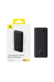 Baseus Airpow Lite Power 15 W 10.000 mAh Hızlı Şarj Powerbank – USB & Type-C, Siyah thumbnail 1