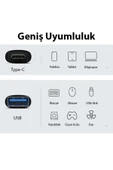 Baseus Type-c To Usb 3.1 Dönüştürücü Adaptör Mini Otg Ingenuity Series Siyah thumbnail 3