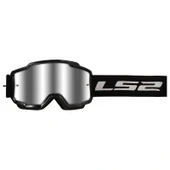 LS2 CHARGER GOGGLES MOTOKROS GÖZLÜK (IRIDIUM CAMLI) SİYAH - 1