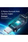 Baseus 2mt 100w Mega Hızlı Type-c To Type Şarj Kablosu, E-marker Çipli Aramid Fiber Kablolu Type C K thumbnail 3