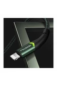 Mcdodo CA-7841 Çift Işıklı Led Switch 2A Iphone Lightning Şarj Kablosu Yeşil 1.2 M thumbnail 4