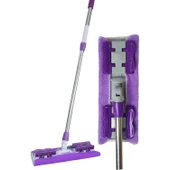 Sihirli Spin Mop Teleskopik Çok Amaçlı Mop +1 Bez Hediyeli - Mor-Findit thumbnail 2
