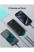 Baseus Airpow Lite Power 15 W 10.000 mAh Hızlı Şarj Powerbank – USB & Type-C, Siyah thumbnail 7