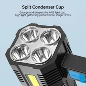 5W USB Şarjlı El Feneri-Findit thumbnail 4