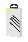 Baseus Rapid Serisi Usb-c Kablo 3in1 Mikro Usb/lightning/usb-c 20w 1,5m Şarj Kablosu Siyah thumbnail 4