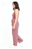 BAYAN PİJAMA ALTI BELİ LASTİKLİ RAHAT KALIP - 7