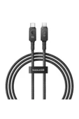 Baseus 2mt 100w Mega Hızlı Type-c To Type Şarj Kablosu, E-marker Çipli Aramid Fiber Kablolu Type C K thumbnail 1