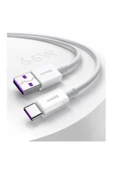 Baseus Usb To Type-c Pd 66w 1m Ultra Hızlı Type-c Şarj Kablosu Huawei Samsung Xiaomi Şarj Kablosu thumbnail 7