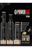 POWERTEC TR 5400 PROFESYONEL BERBER TIRAŞ SETİ SAÇ KESİM & ENSE ÇİZİM & SAKAL thumbnail 1