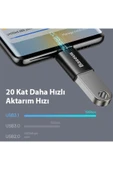 Baseus Type-c To Usb 3.1 Dönüştürücü Adaptör Mini Otg Ingenuity Series Siyah thumbnail 4