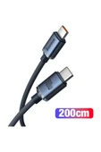Baseus Crystal Shine Serisi 100w 200cm Type C To Type C Hızlı Şarj Data Kablosu thumbnail 1