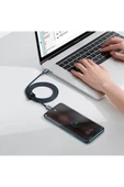 Baseus Crystal Shine 100W Type-C to Type-C 2m – MacBook, iPhone 15/16, Android, Telefon, Tablet ve thumbnail 2