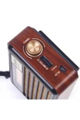 powerdex M-521BT-S Vintage Taşınabilir Güneş Enerjili Radyo - USB, Okuma Işığı thumbnail 3
