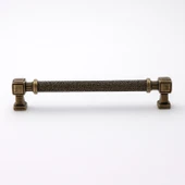 Talas Antik 320 mm Sarı Tırtıklı Metal Kulp Kapak Kulpu Dayanıklı Kulpları Mobilya Çekmece Dolap thumbnail 4