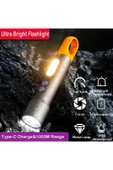 Bright PD-3900 Ultra Parlak COB Led 9 Modlu Askılı Şarjlı El Feneri thumbnail 5