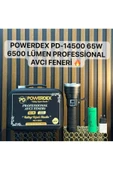 powerdex Pd-14500 65w 6500 Lümen Profesyonel Avcı Feneri Güçlü El Feneri Uzun menzilli el feneri thumbnail 1