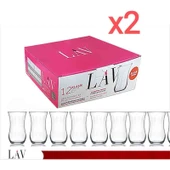 Lav Çay Bardağı Klasik 12 x 2 (24 Adet) - 1
