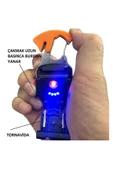 powerdex Çok Fonksiyonlu Tornavida Düdük Şişe Açacağı Ateş Yakıcı Mıknatıslı Type-C Şarjlı Anahtarlık Fener P thumbnail 3