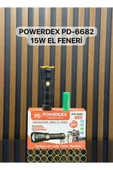 powerdex 15w Led 'li Yağmur Suyu Geçirmez Şarjlı Ve Pilli El Feneri Pd-6682 thumbnail 1