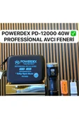 powerdex Pd-12000 Profesyonel Şarjlı Avcı El Feneri 40w 4000 Lümen thumbnail 1