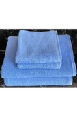powerdex Mavi Spor Fitness Leke Tutmayan Kuaför Berber Havlusu 45x90 Cm 195 gr %100 Pamuklu thumbnail 3