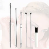 6 Parça Paslanmaz Çelik Kulak Balmumu Toplayıcı Çıkarıcı Temizleyici Bakımı Çubuk Seti-Findit thumbnail 4