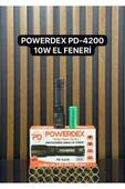 powerdex PD-4200 Yağmur Suyu Geçirmez 10Watt Süper LED Profesyonel Çok Modlu Acil DurumEl Feneri thumbnail 2