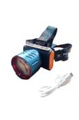 Store Profesyonel Şarj Edilebilir Pilli Outdoor Kamp Kafa Feneri Lambası Işık thumbnail 1