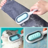 Evcil Hayvanlar İçin Çift Taraflı Pet Fırçası Nemli Tüy Tarama Tarağı-Findit thumbnail 4